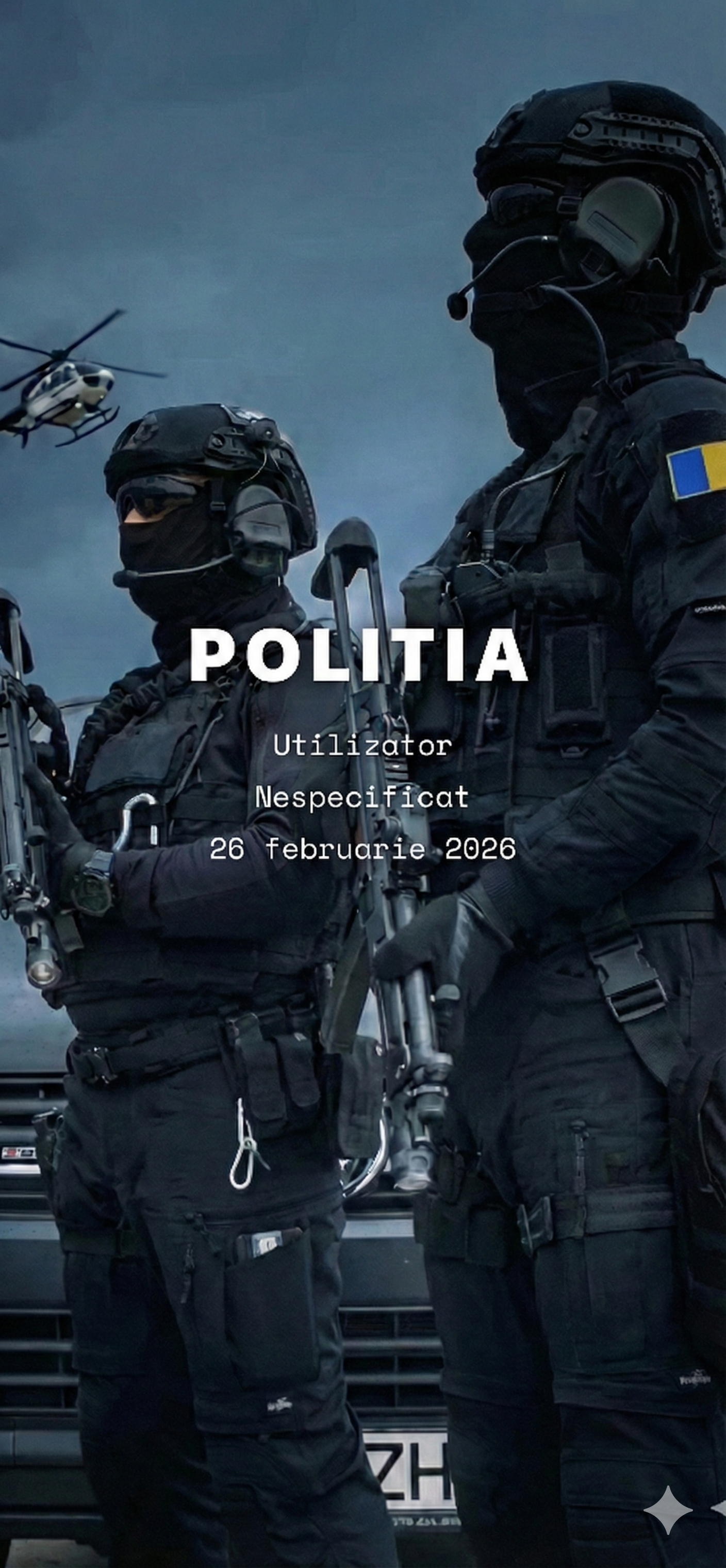 CalendarPolitie Interfață